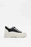 Kadın Bağcıklı Sneaker Siyah
