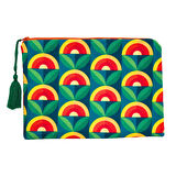 Retro Desenli Clutch