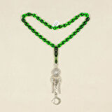 Fariş İşçiliği Zar Kehribar Yeşil Tesbih