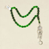 Fariş İşçiliği Zar Kehribar Yeşil Tesbih