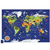 Crocodile Creek Poster Puzzle - 200 Parça - Dünya