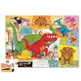 Dekoratif Puzzle - 36 Parça - Dinozor