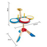 Hape Drum and Cymbal Oyuncak Davul Seti