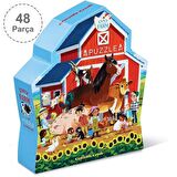 Dekoratif Puzzle - 48 Parça - Çiftlik