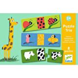 Djeco Üçlü Puzzle / Naked Animals