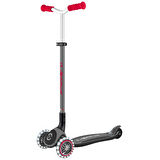 Globber Master Işıklı Katlanabilir Scooter - Kırmızı / Siyah