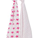 Aden Anais İkili Müslin Set - Floro Pink