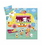 Djeco Dekoratif Puzzle 16 Parça - Ice Cream Truck