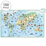 Djeco Klasik Puzzle 100 Parça - World's Animals