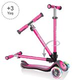 Globber Elite Deluxe Işıklı Scooter - Pembe