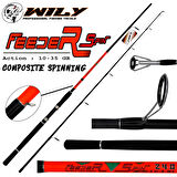 Wily Feeder Spin 270 cm 10 - 35 gr Kyoto 3000 Tam Takım Profesyonel Tatlı Su Olta Seti