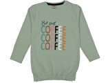 KIZ 5/8 YAŞ COFFE YAZILI SIFIR YAKA SWEAT