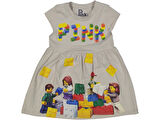 KIZ 2/5 YAŞ LEGO BASKILI PINK ELBİSE