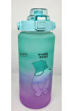 Taros 2000 ml Yeşil Mor Stickerlı Matara