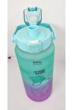 Taros 2000 ml Yeşil Mor Stickerlı Matara