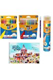 Bic Pastel Boya Keçeli Boya Metal Tüp Kuru Boya 12 Li Ve Resim Defteri
