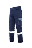 My Form Palmira Plus Harman Kumaş Pantolon-LACIVERT GRI