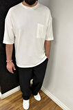 Füme Oversize Erkek T-shirt 10423