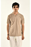 Ekru Yaka Detay T-shirt 410415