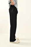 Siyah Baggy Fit Erkek Pantolon