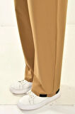 Bej Baggy Fit Basic Pantolon