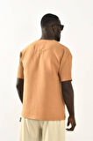 Yeşil Bağcıklı Yaka Detaylı Oversize Tshirt