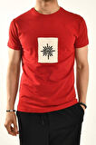 Bebe Mavisi İşleme Detaylı Bisiklet Yaka T-shirt