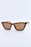 KADIN LEOPAR CAT EYE UV400 GÜNEŞ GÖZLÜĞÜ SILVIO MONETTI - 3SM8020BR003