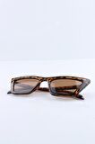 KADIN LEOPAR CAT EYE UV400 GÜNEŞ GÖZLÜĞÜ SILVIO MONETTI - 3SM8020BR003