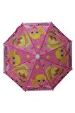 Marlux Bardaklı Korumalı Kız Çocuk Pembe Baskılı Şemsiye  M21MARC60R001