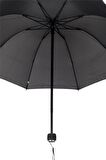 Marlux Siyah Koyu Gri Unisex Yarasa Tip Kırılmaz Şemsiye M21MAR077R003