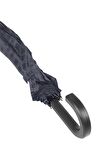 Marlux Rst  Koyu Lacivert Kareli Ekose Fiber 16 Telli Erkek Baston Şemsiye M21MARRST02R004
