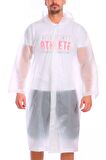 By Marine Unisex Yağmurluk Kapüşonlu Çıtçıtlı Eva Beyaz Yağmurluk BYMMRC881R02
