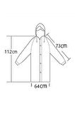 By Marine Unisex Yagmurluk Kapüsonlu Çitçitli Eva Gri Yagmurluk BYMMRC881R05