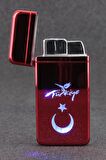 Animasyonlu Led Işıklı Türkiye Yazılı Gazlı Çakmak SMCK07023PR01