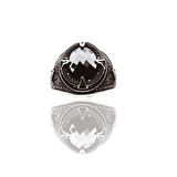 Onix Taşlı 925 Ayar Gümüş Erkek Yüzüğü