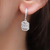 Starlight Diamond Ortası 3 Baget Pırlanta Montür Gümüş Set