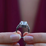 Round Kesim 3 Karat Tek Taş Model Starlight Diamond Set