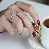 Özel Tasarım 925 Ayar Gümüş Tektaş