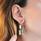 Kare  El İşi Dövme Gold Kaplama Otantik Takım