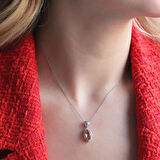 Mekik Modeli Zultanit Taşlı Gümüş Set