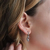 Mekik Modeli Zultanit Taşlı Gümüş Set