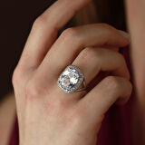 Zirkon Taşlı Model Gümüş Yüzük