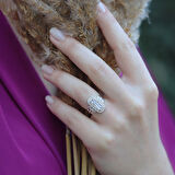 Baget Taşlı Gümüş Yüzük