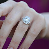 Baget Taşlı Gümüş Yüzük