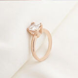Square  Rose Gold Kaplama Sky Diamond Yüzük