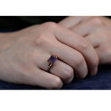 AmetistTaşlı Gümüş Otantik Set