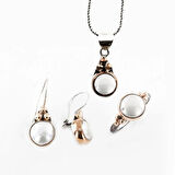 İncili Gümüş Otantik Set