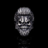 3D Gothic Model Oksitli Gümüş Erkek Yüzük