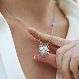 Beetlejuice Zirkon Taşlı Gümüş Kolye